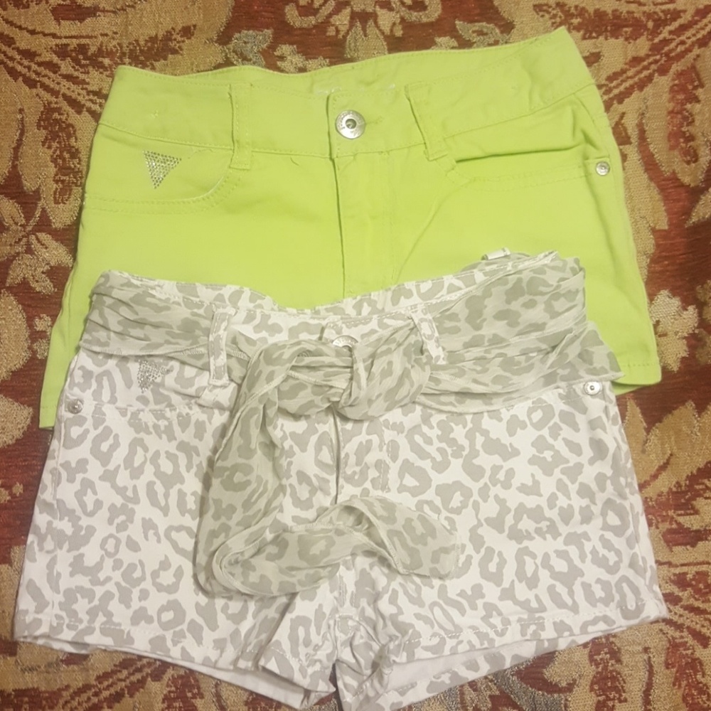 Girls Guess Jean shorts! 2 pairs! Sz 10